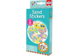 Colorful sand-infused adhesive shapes for kids' creative play and arts and crafts activities.