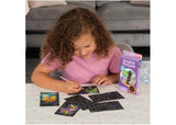 Galt Mini Makes Scratch Pictures art kit for kids, featuring four themed designs to reveal vibrant colors through scratching.