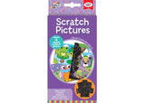 Kids' scratch art kit with vibrant colors, perfect for fostering creativity and fine motor skills in children ages 5 and up.