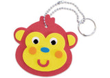 Colorful foam keyring crafting kit for kids, promoting creativity and fine motor skills through custom designs.