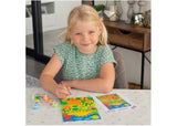 Colorful 3D dinosaur painting kit for kids, fostering creativity and fine motor skills through arts and crafts.