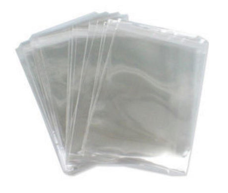 Clear FP Polyethylene Bags with Flap, 150mm x 340mm, waterproof, durable HDPE, ideal for storage and transportation (Box of 5000).