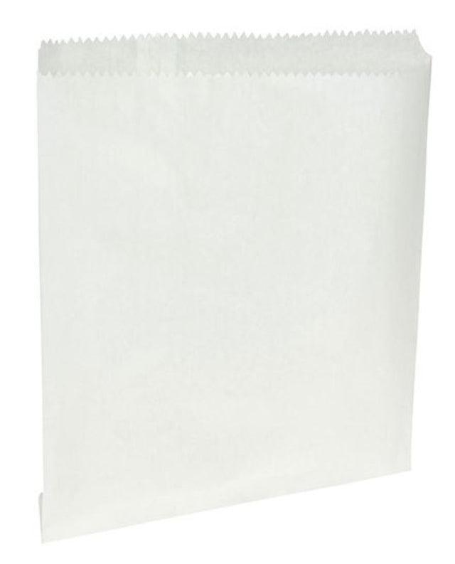 White confectionery paper bags, 235mm x 270mm, pack of 500, eco-friendly, perfect for sweets, nuts, and party favors.