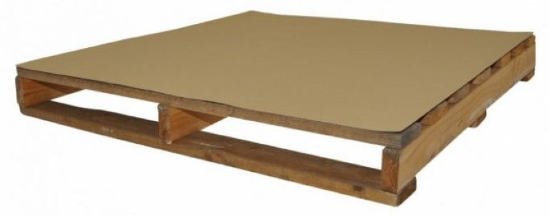 Brown kraft pallet layer sheets, 1200mm x 1200mm, 450gsm, 100% recycled; enhance stability and protect products during transit.