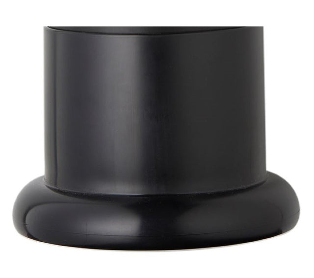 Black Pod Classic Floor Stand with anti-slip design, designed for hygienic, low-contact sanitary disposal in modern washrooms.