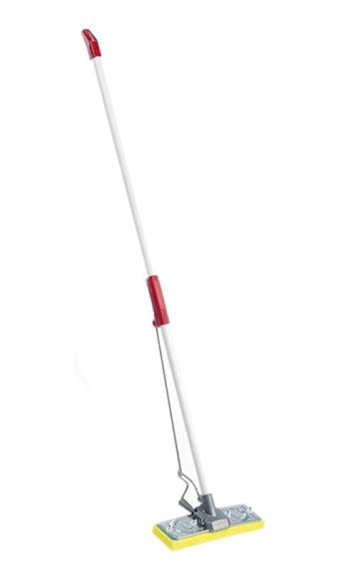 Vibrant red Mop-a-Matic XL Mop with 280mm sponge head for quick, efficient cleaning and a durable, non-slip steel handle.