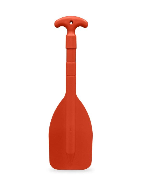 Menace Extendable Boat Paddle, adjustable from 540 mm to 1050 mm, features a twist-to-lock mechanism and ergonomic T-handle.