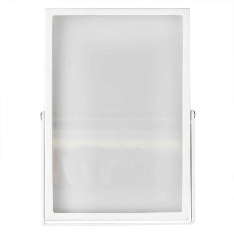 A Touch of Pampas Photo Frames White Metal & Glass 15cm (H) x 10cm (W) x 1cm (D)
