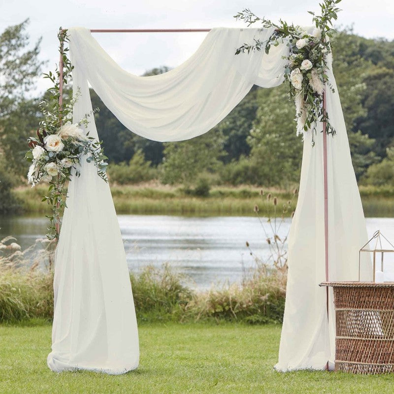 A Touch of Pampas Draping Ivory 2m x 6.2m