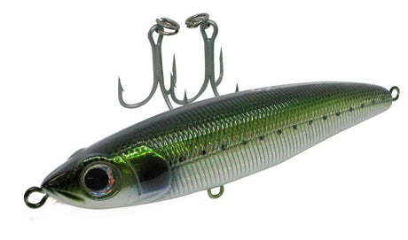 Pro Hunter Rankaru StickBait 180mm in Green Mullet, a versatile surface lure attracting game fish with zig-zag action.