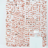 Rose gold flower curtain backdrop, 2m x 1.7m, perfect for elegant photo setups at events like weddings and birthdays.