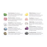 A beautifully packaged gift set featuring 15 healing tumblestones, perfect for beginners exploring crystal energy.