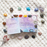 Beautifully packaged crystal gift set featuring 15 tumblestones for healing, chakra balancing, and emotional wellbeing.