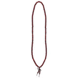 Wooden Mala Meditation Beads, 38 cm long, designed for prayer and meditation; can be worn as a bracelet or necklace.