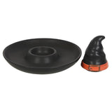 Witch Hat Chip & Dip Dish featuring a whimsical design for snacks and dips, perfect for Halloween gatherings and fun entertaining.