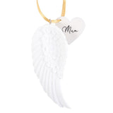 Delicate golden-wing ornament celebrating the love and spirit of mothers, perfect for sentimental gifting.