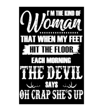 Humorous "Oh Crap" metal wall art sign, 30x20 cm, perfect for adding quirky charm to any room's decor.