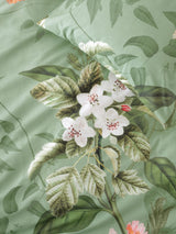 King duvet cover set by Savona featuring a floral design in earthy colors, made of durable 100% cotton for luxurious comfort.