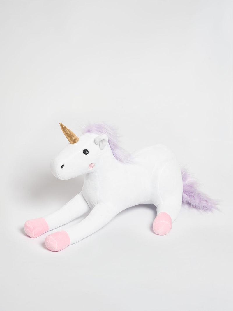 Novelty Cushion  - White Unicorn Novelty Cushion by Squiggles