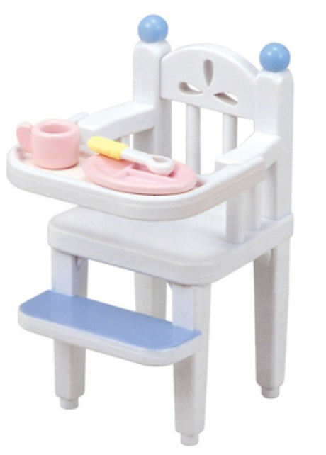 Beautifully crafted Baby High Chair for Sylvanian Families, enhancing imaginative play and feeding experiences.