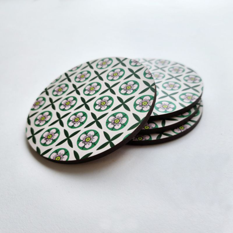 Coaster - Single Printed Manuka (10cm)