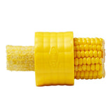Chef'n Corn Stripper with serrated stainless steel blade for efficiently removing corn kernels from cobs, ideal for salads and salsas.
