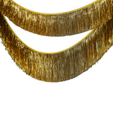 Merry & Bright Gold Tinsel Garland adds festive sparkle with eco-friendly, durable design, perfect for holiday decor.