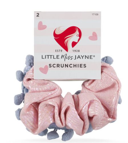 Lady Jane - Pink And Blue Scrunchies 2 Pack