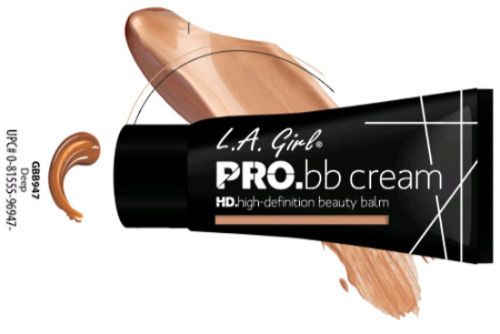 La Girl Pro BB Cream in Deep, a silky multitasker for hydrating, priming, and enhancing skin tone for a flawless finish.