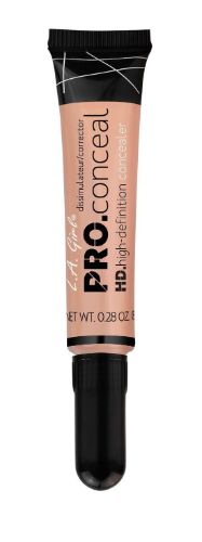 LA Girl Pro Concealer in Buff, a lightweight, crease-resistant formula for natural coverage of imperfections and dark circles.