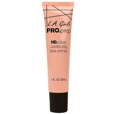 LA Girl Pro. Prep Color Correcting Primer in Cool Pink, designed to hydrate and brighten skin for a flawless makeup base.