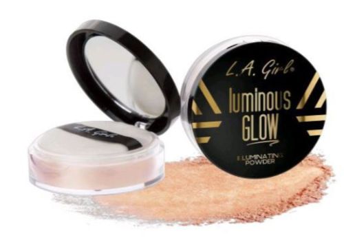 LA Girl Luminous Powder - Sunkissed: Ultra-fine loose powder for a radiant, sun-kissed glow on face and body.