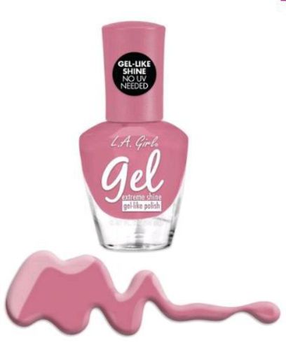 L.A. Girl Gel Extreme Shine Nail Polish in Charming offers dazzling color and shine with easy application and removal.