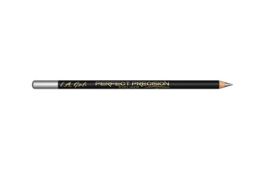 LA Girl Metallic Silver Eyeliner Pencil showcasing a smooth, velvety formula for precise lines and eye-catching color.