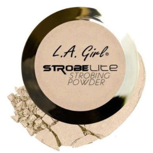 LA Girl Strobe Lite Powder - 110 Watt adds a luminous glow to enhance features like cheekbones and eyes, suitable for all skin tones.