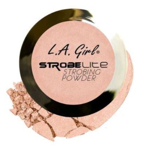 "LA Girl Strobe Lite Powder in 90 Watt enhances features with a luminous glow, perfect for highlighting and sculpting."