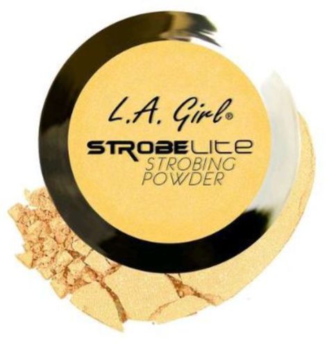 LA Girl Strobe Lite Powder in 60 Watt enhances facial features with a luminous glow, perfect for a radiant and fresh complexion.