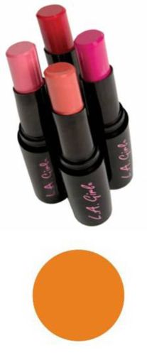 LA Girl Creme Lip Color in 'Adorable' - a luxurious, vibrant lipstick enriched with aloe, shea butter, and Vitamin E for smooth lips.