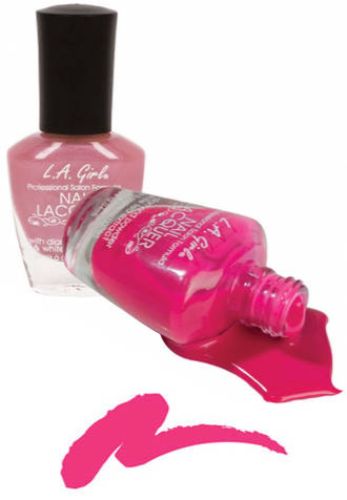 LA Girl Diamond Lacquer - Hyper, vibrant nail polish with diamond powder for strength, glossy finish, and nourishing benefits.