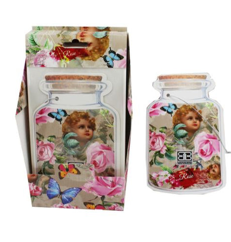 Elegant rose-scented sachets in a 12-piece display, perfect for refreshing any space with a romantic aroma.