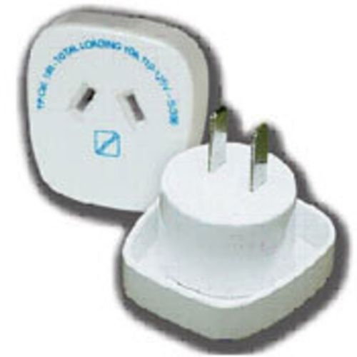 Compact USA/Asia adaptor for global charging, designed for travelers from China, Australia, and New Zealand.