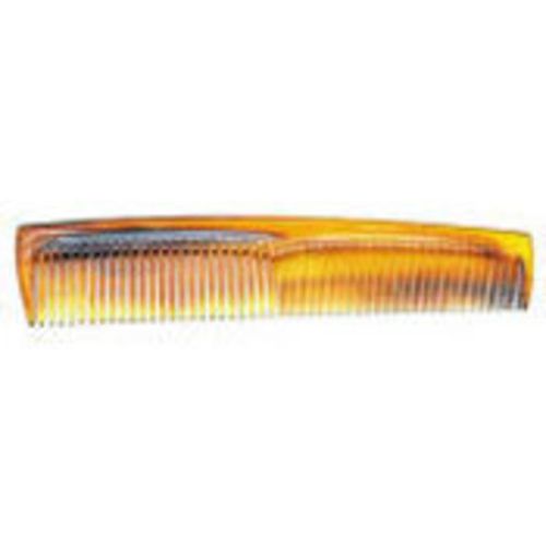 Elegant 7" tortoise shell comb for detangling and styling all hair types, combining beauty with functionality.