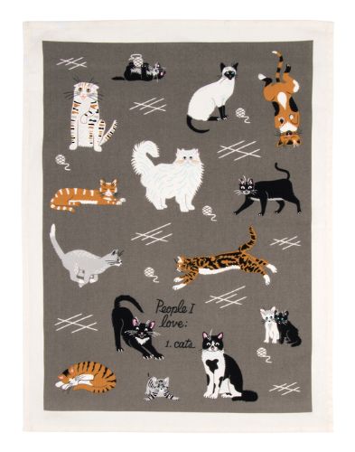 Dish Towels - People I Love: Cats