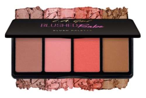 La Girl Blush Palette - Blushed Babe features four blendable, highly pigmented shades for a radiant flush and youthful glow.