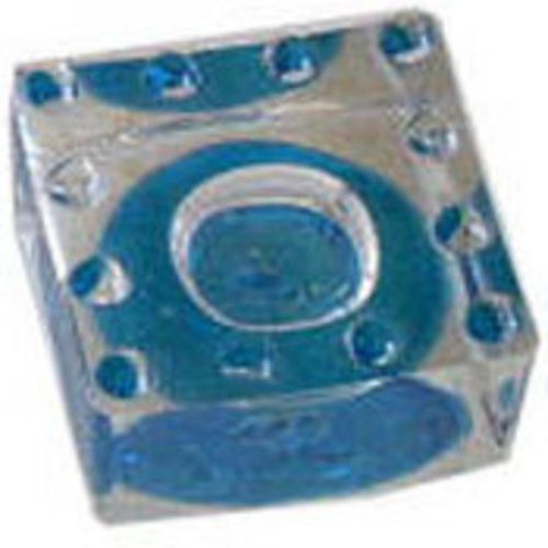 Clear/Blue soap dish featuring a sleek design with vibrant blue accents, perfect for organizing and enhancing decor.