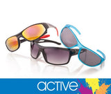 Aspect Active Sunglasses provide 100% UV protection, blending beach-inspired style with sports functionality for outdoor adventures.