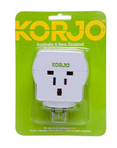 Multi Reverse Adaptor Plug for seamless global charging in Australia and New Zealand, compatible with various international plug types.