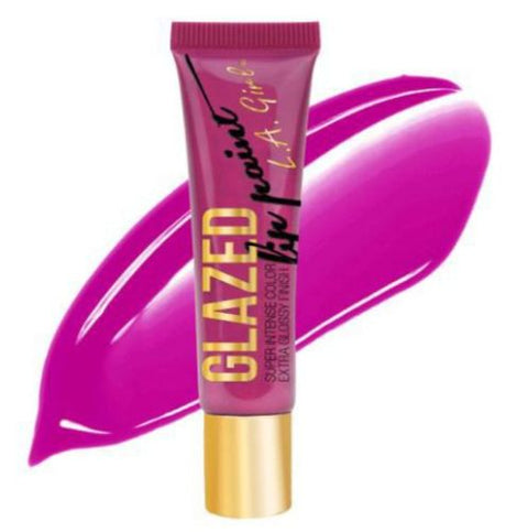 LA Girl Glazed Lip Paint in Seduce, a vibrant, glossy lip color with intense pigmentation and nourishing ingredients.