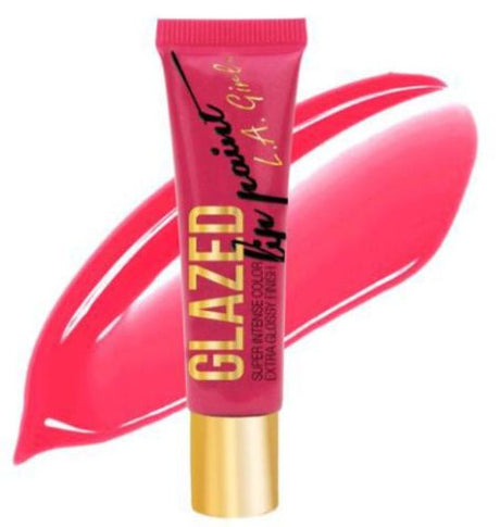 LA Girl Glazed Lip Paint in Tease offers rich color and glossy shine, enriched with Vitamin E and peppermint oil for soft, vibrant lips.