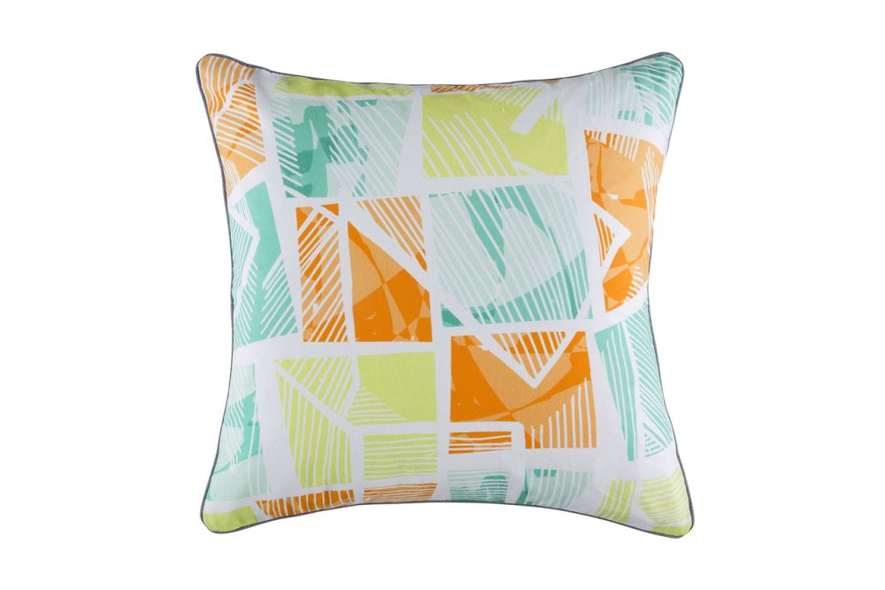 Stylish KAS Mento cushion, 45x45cm, ideal for bedding or couch decor, adding character and comfort.